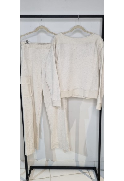 Conjunto Moletinho Off white